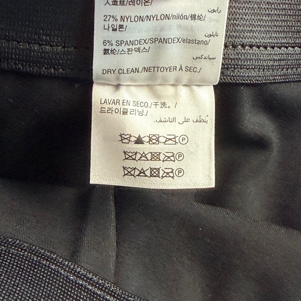 INC International Concepts Womens XL Black Zip Front Mini Skirt Contrast Stitch - Picture 6 of 7
